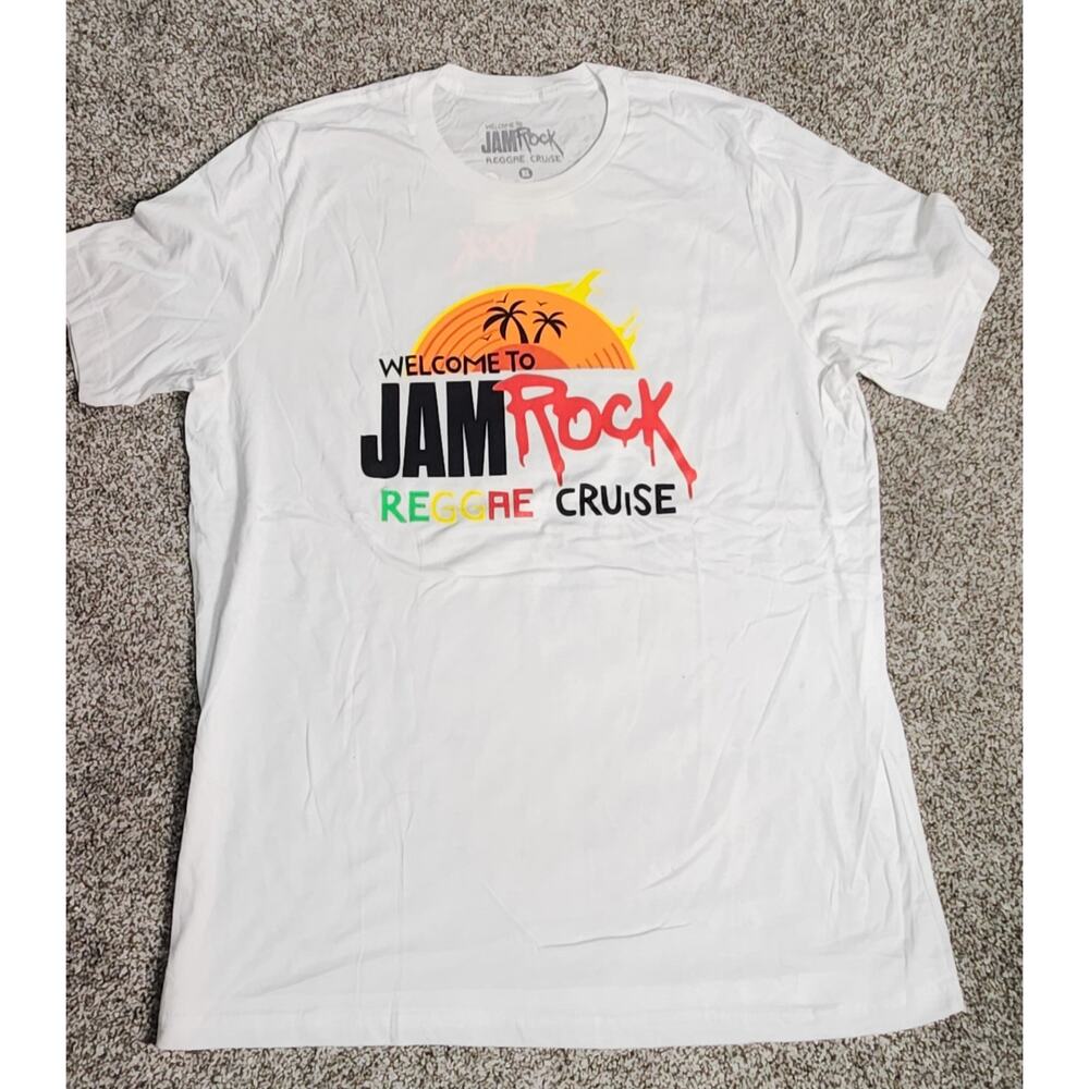 Jam Rock Reggae Cruise 2019 Graphic Short Sleeve Tee XL New